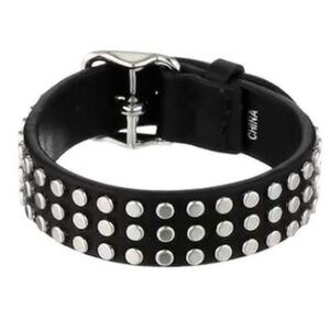 Coach Leather Studded Buckle Bracelet